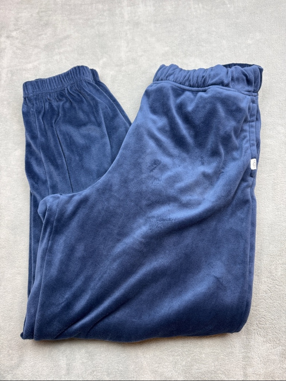 UGG Glennon Deep Blue Velour Joggers L